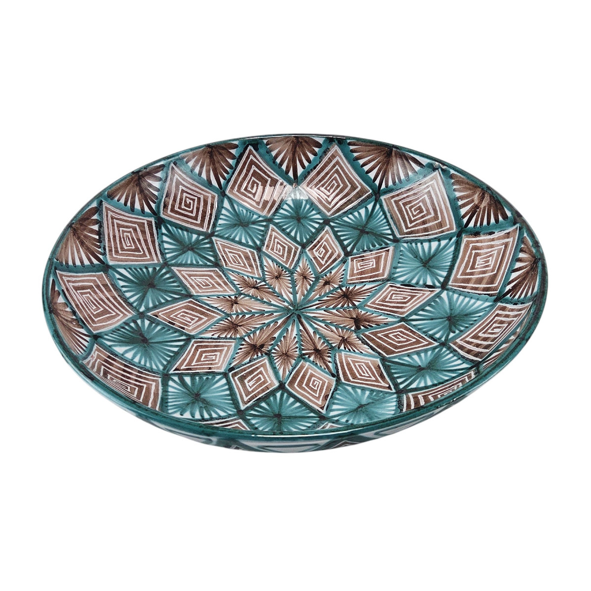 Glazed Ceramic Fruit Bowl Or Centerpiece, Robert Picault, Vallauris.
