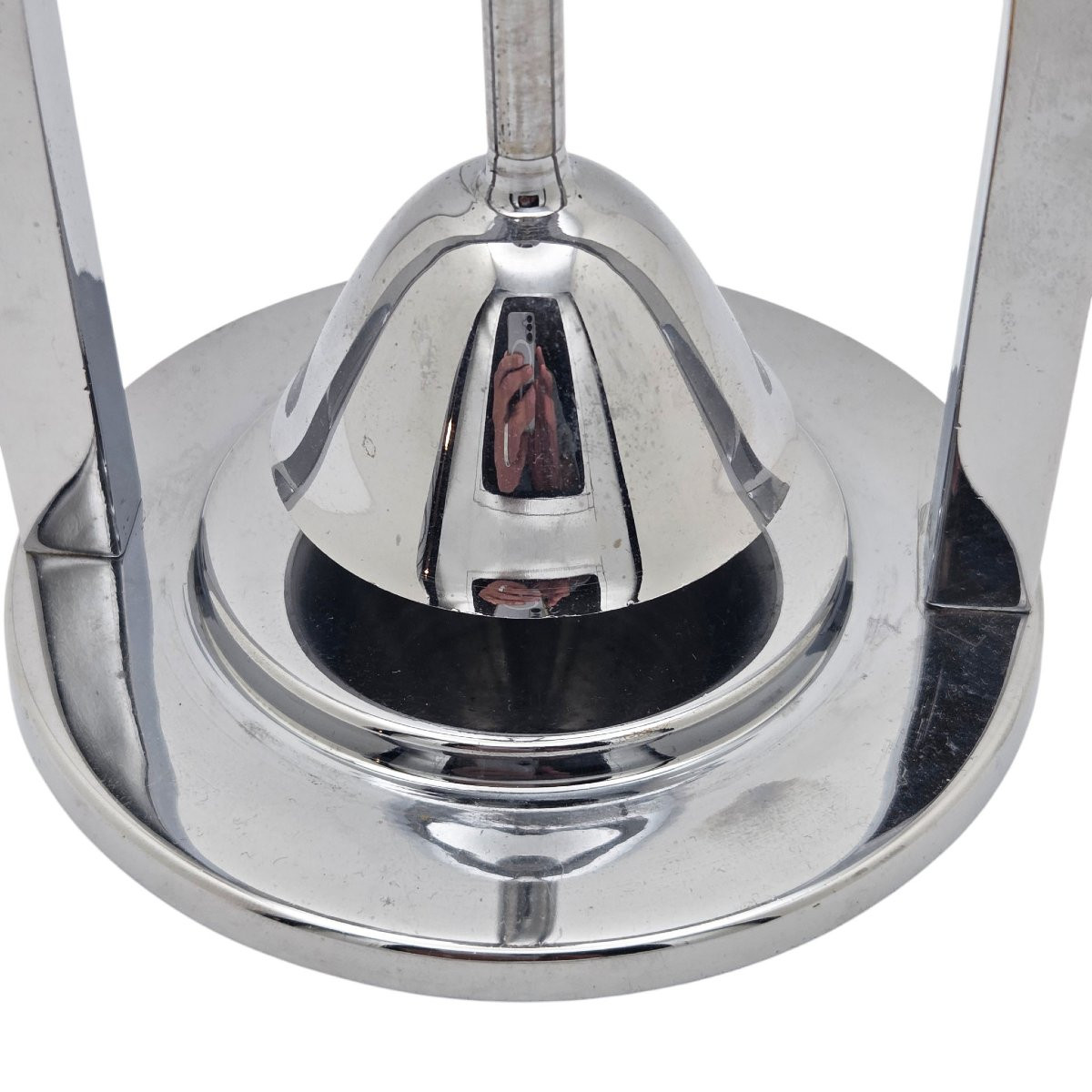 Glass And Chromed Metal Citrus Press, Attributed To Jacques Adnet.-photo-2