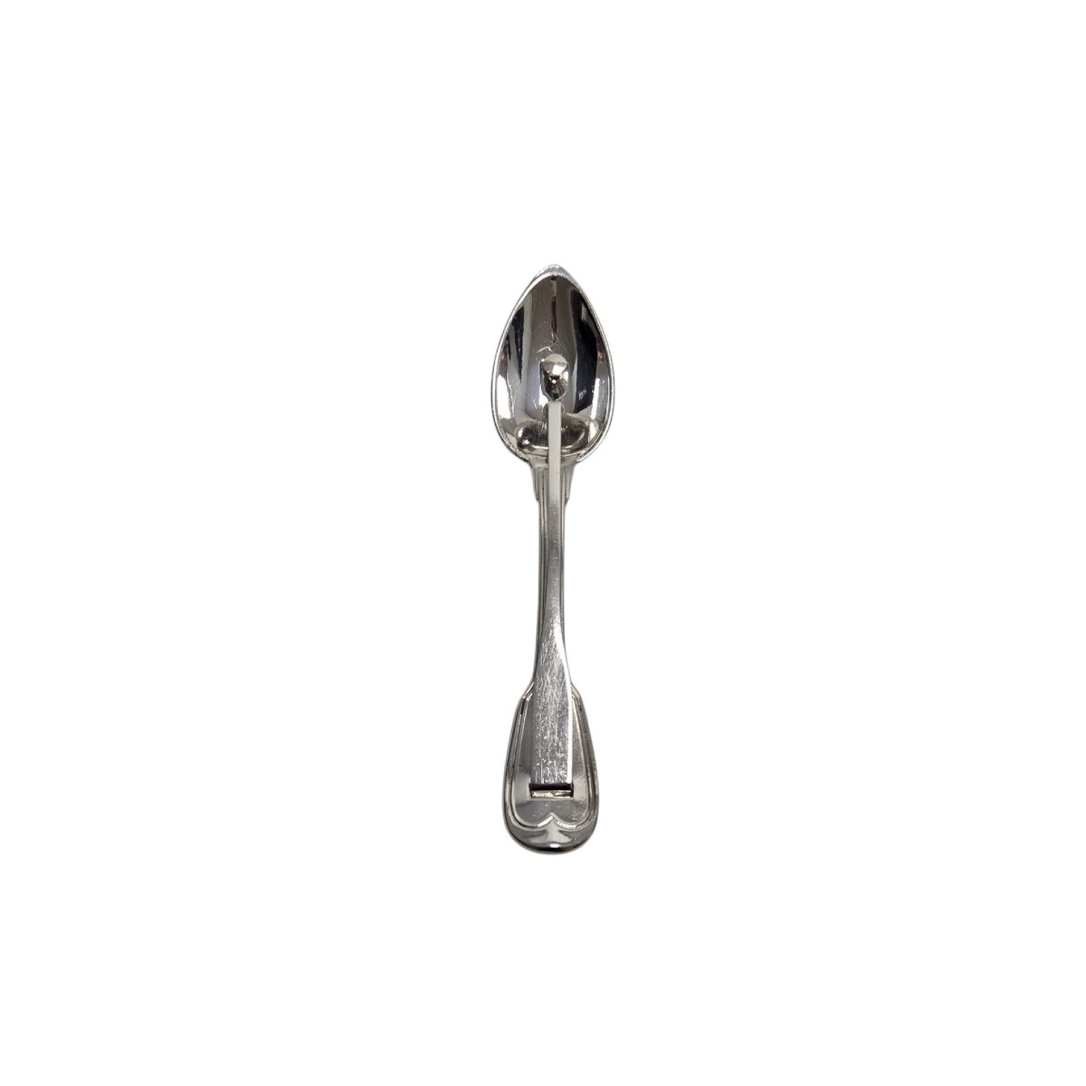  Silver-plated Metal Piston-style Sauce Spoon, Late 19th Century.-photo-2
