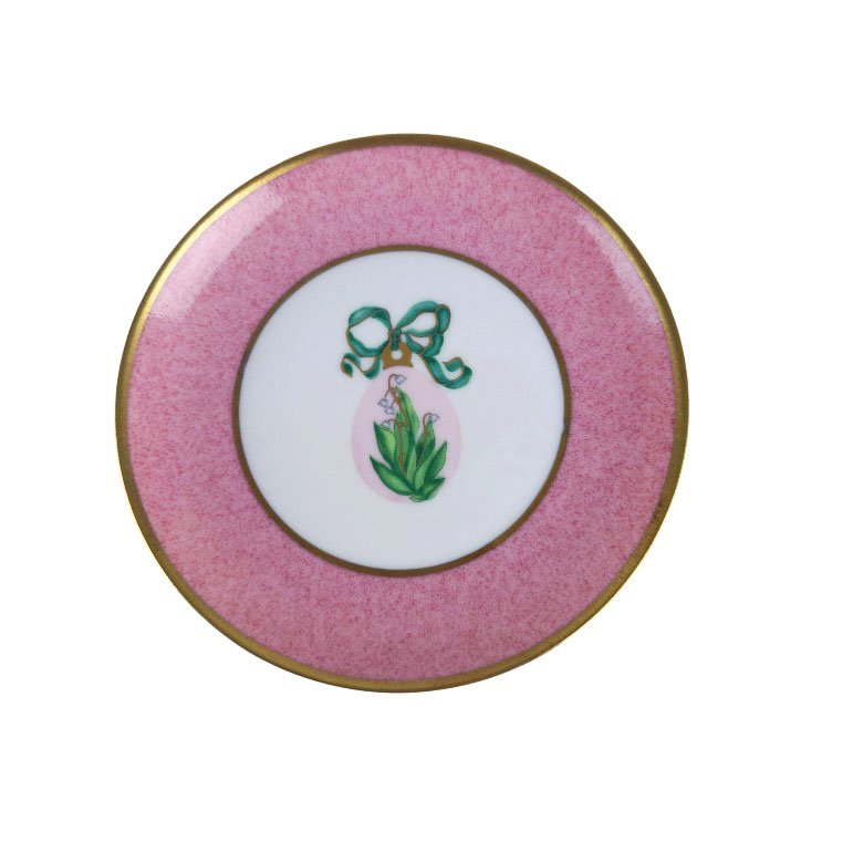 3 Small Limoges Porcelain Plates, Puiforcat, "st. Petersburg" Model.-photo-4