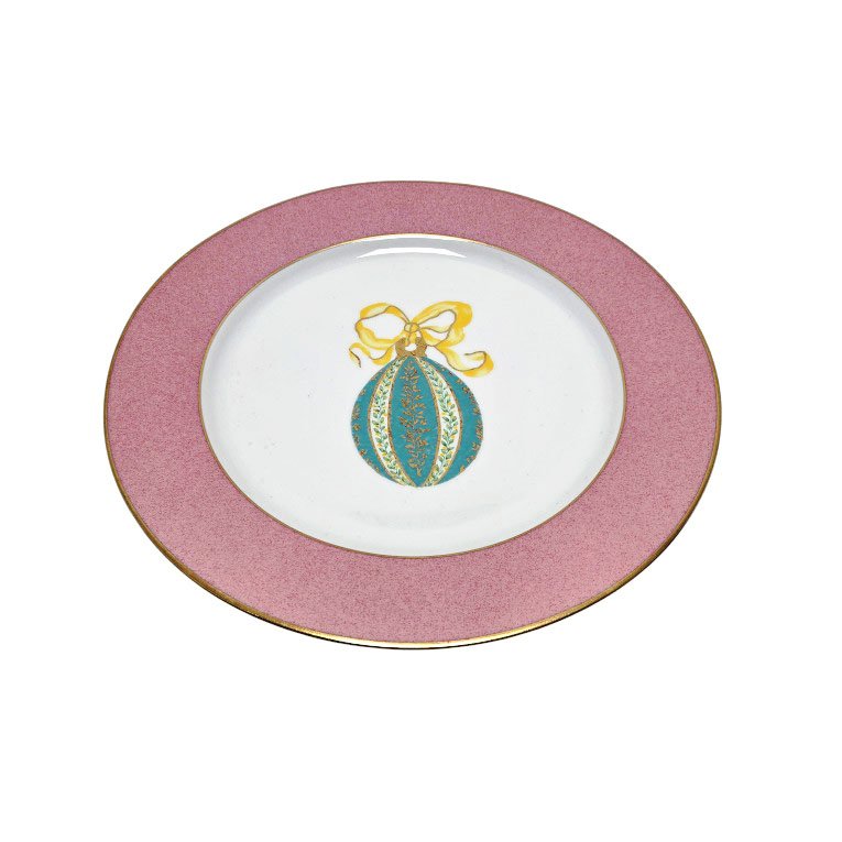Suite de 6 assiettes en porcelaine de Limoges, maison Puiforcat, modèle St Petersbourg.-photo-2