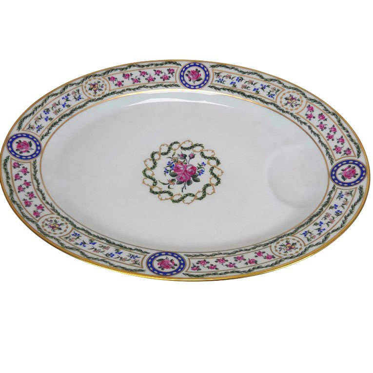 Limoges Porcelain Dinner And Coffee Sets By Haviland, Louvecienn Model-photo-4
