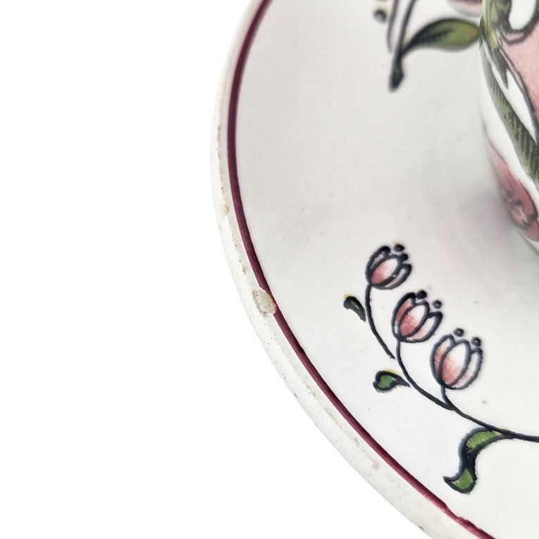  A 15-piece Sarreguemines Earthenware Coffee Service Set, “annales” Model.-photo-2