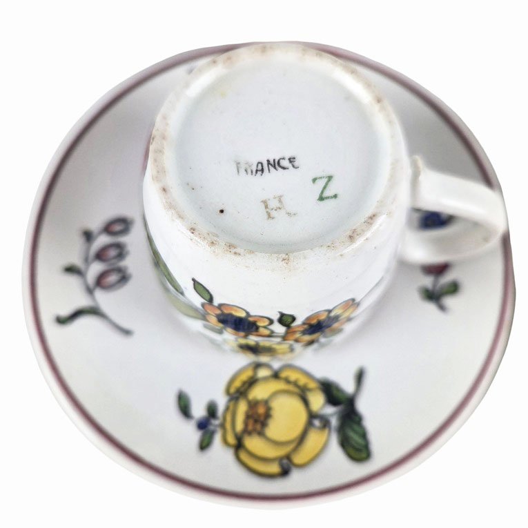  A 15-piece Sarreguemines Earthenware Coffee Service Set, “annales” Model.-photo-2