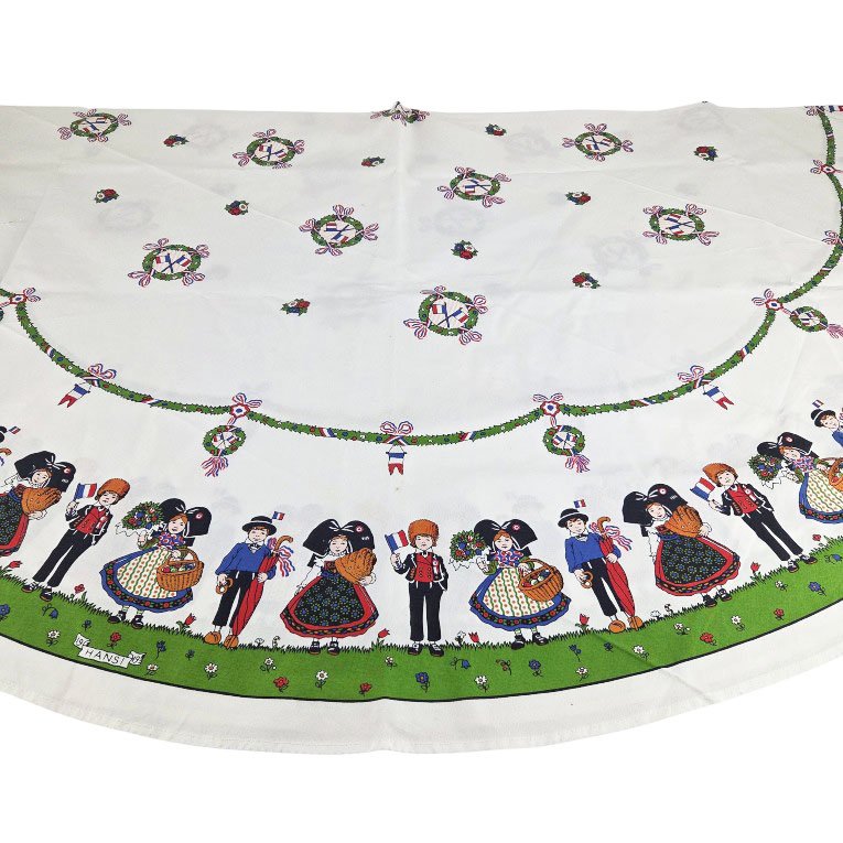 Beauvillé Cotton Tableware Set Consisting Of A Tablecloth And Six Napkins.-photo-3