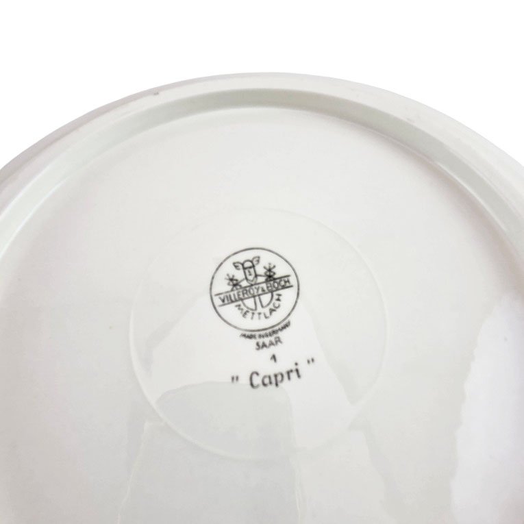 Set Of Ceramic Fish Plates, Capri Model, Villeroy & Boch, 1970s, 27 Pieces-photo-3