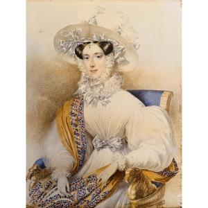 Johann N. Ender (1793-1854) Portrait Of Marie-anne Of Savoy, Empress Consort Of Austria 