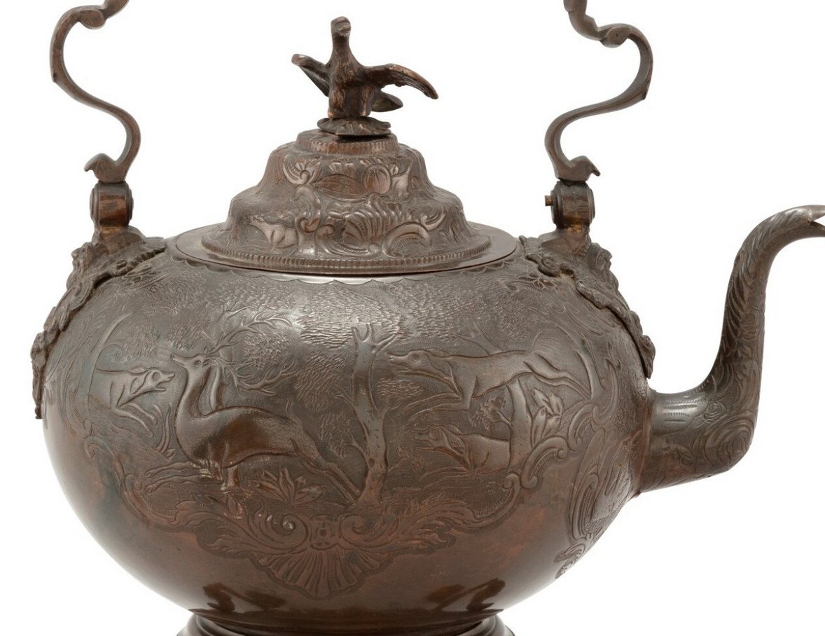 Bouilloire en cuivre par la manufacture Demidoff, Russie, vers 1770-photo-2