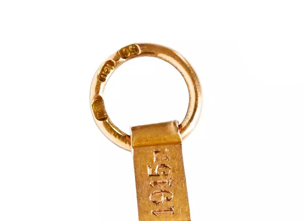 Gold Pendant, Saint Petersburg Circa 1915-photo-2