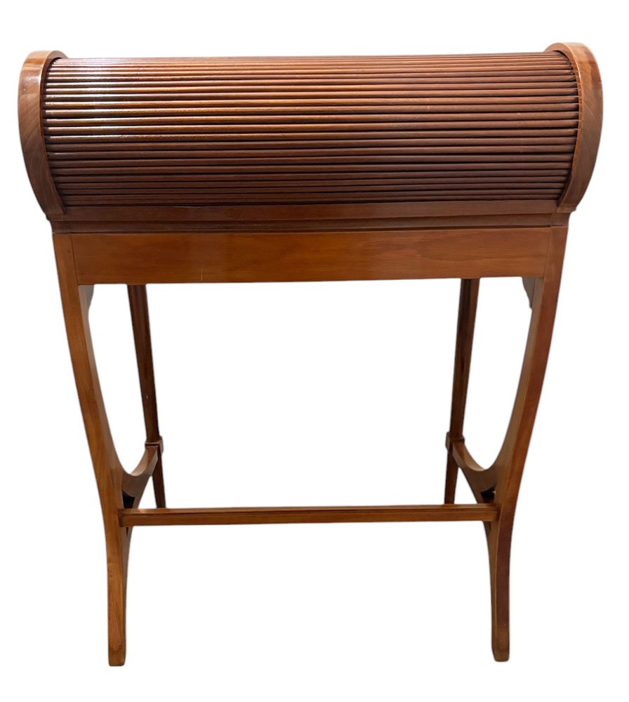 Small Art Deco Wooden Desk, Italy, Circa 1930.-photo-3