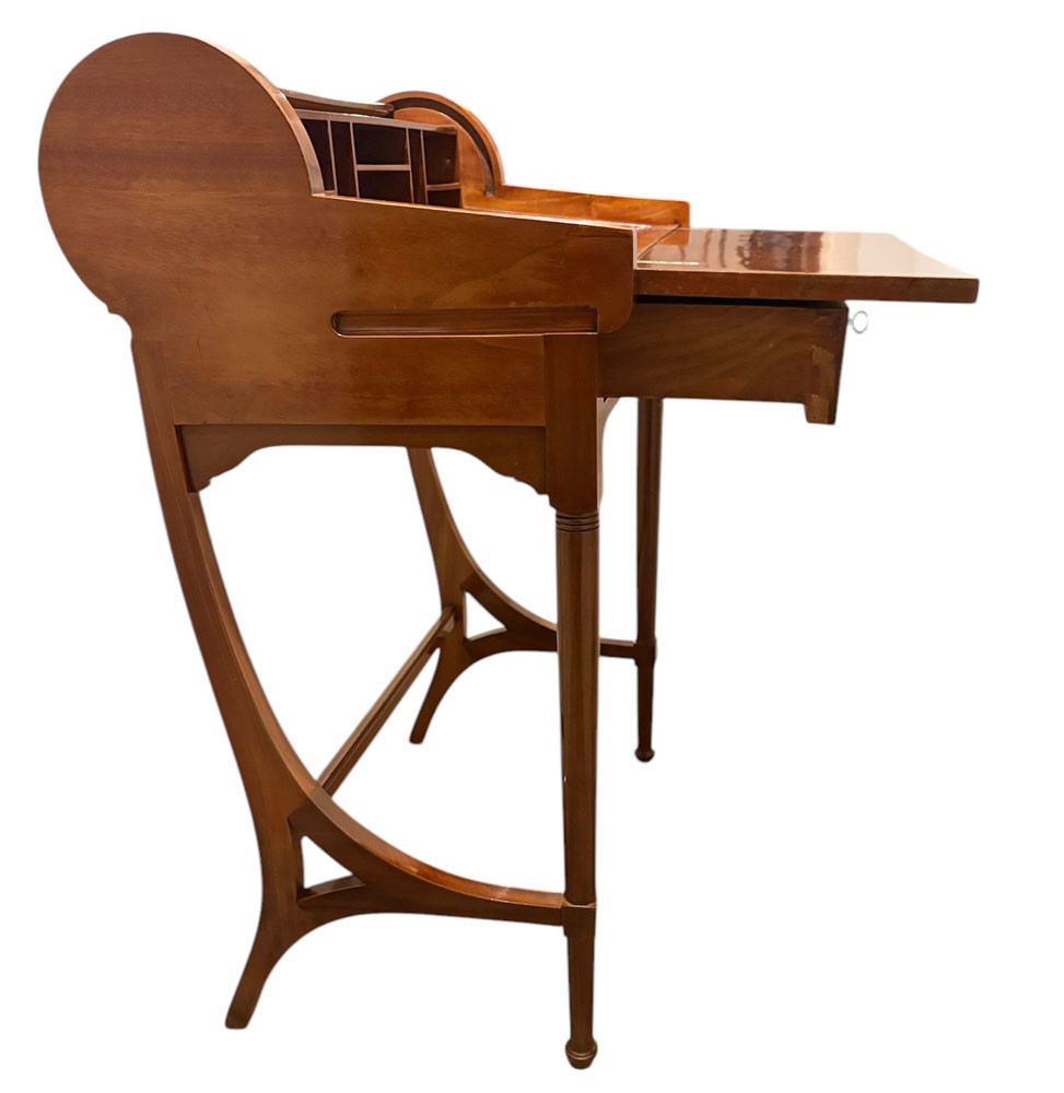 Small Art Deco Wooden Desk, Italy, Circa 1930.-photo-7