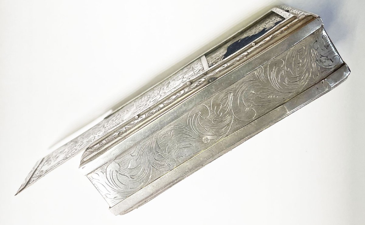Rectangular Silver Compartment Box, Netherlands, 19th Century-photo-5