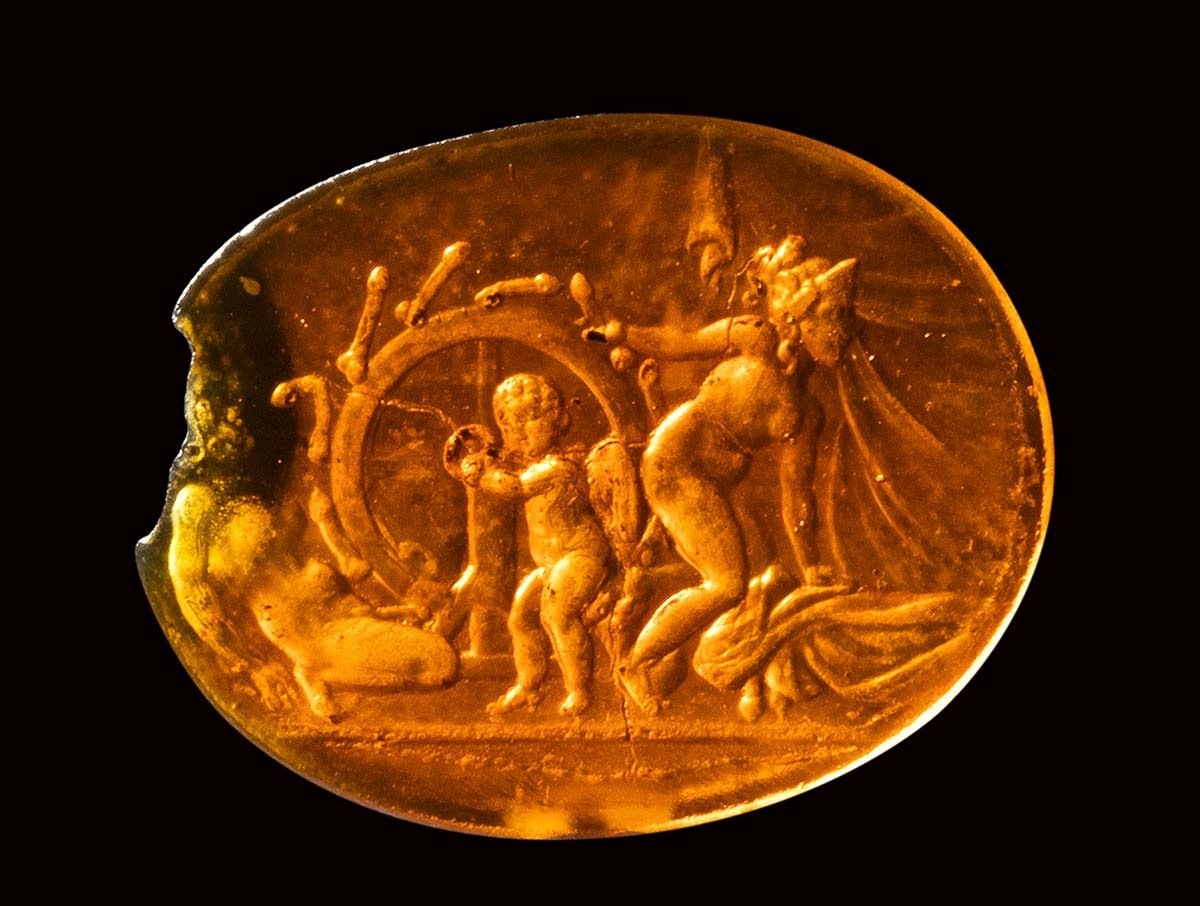 Erotic Glass Paste Intaglios, Italy, 18th-19th Century-photo-3