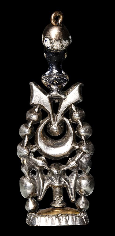 18th Century Silver Seal Pendant-photo-4