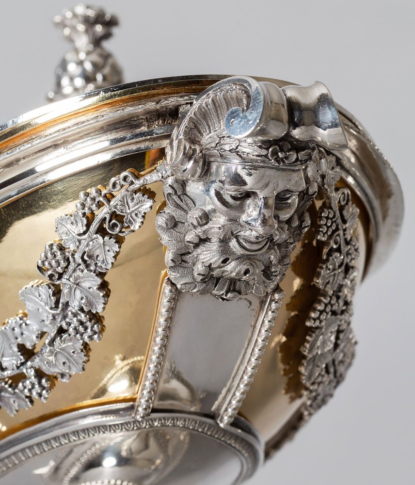 Pair Of Neoclassical Silver Vegetable Dishes, Paris 1798-1809 By Sébastien Dupezard-photo-1