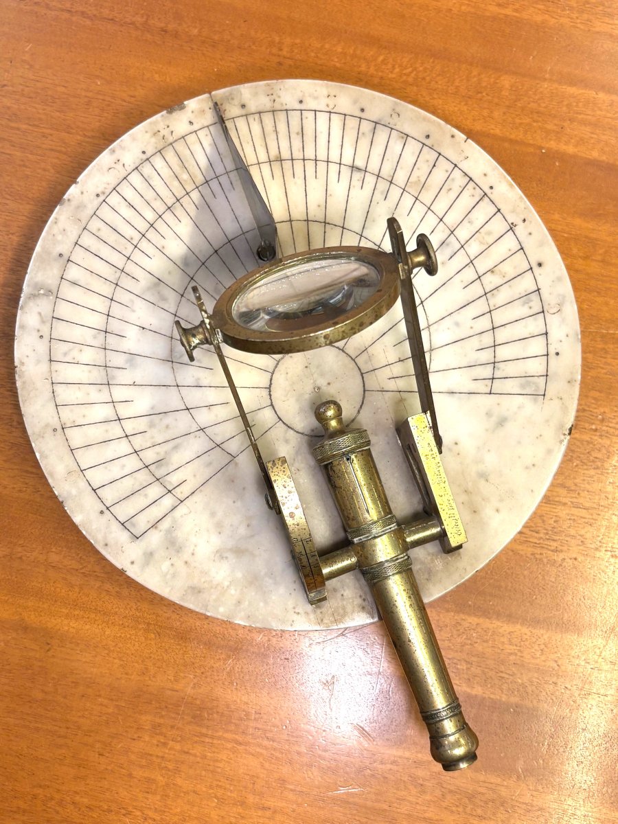 Cadran solaire à canon en bronze et marbre. Milan, 1832 – Pasquale Cittelli-photo-3