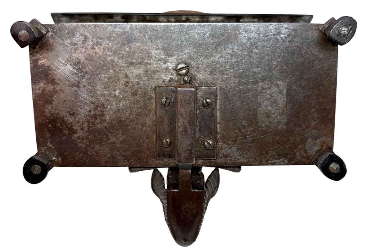 Iron Sewing Box, Italy Or Spain, Early 19th Century-photo-7