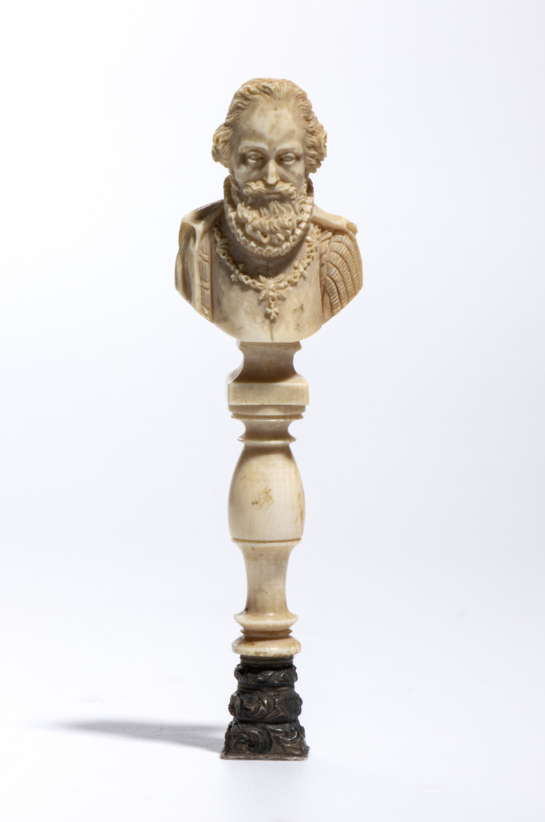 Ivory Seal Henri IV Of France, 19th Century