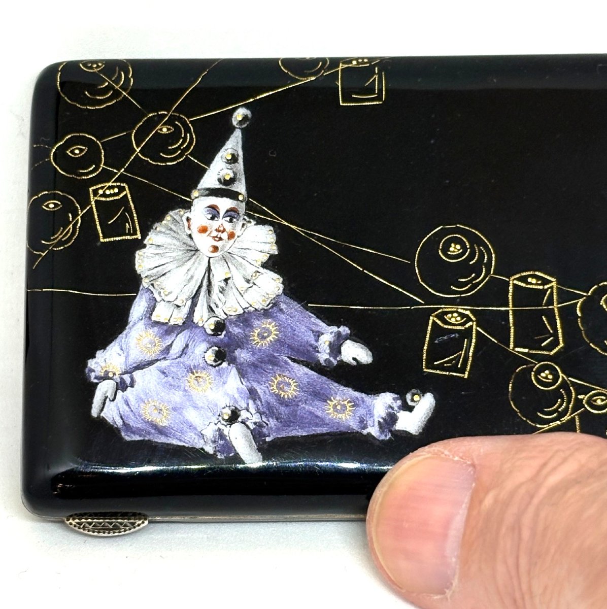 Silver And Enamel Cigarette Case, Vienna XIX - XX Century-photo-2