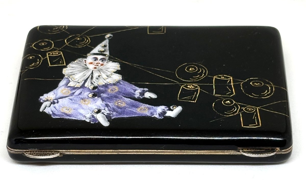 Silver And Enamel Cigarette Case, Vienna XIX - XX Century-photo-4