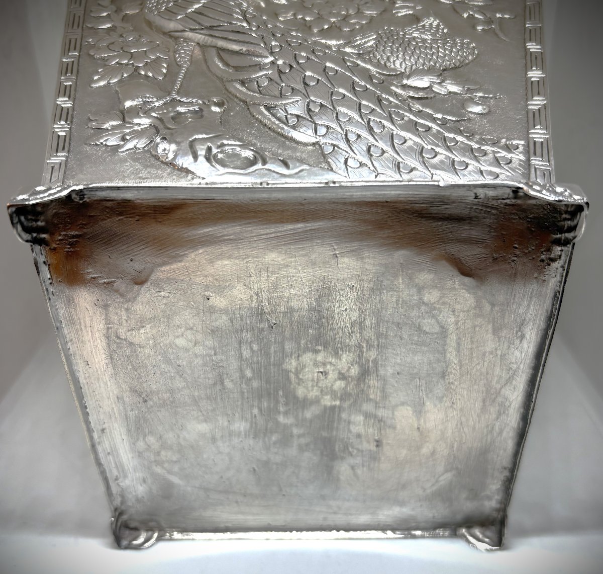 Boîte à thé en argent, Extrême-Orient, XIXe – début XXe siècle-photo-4