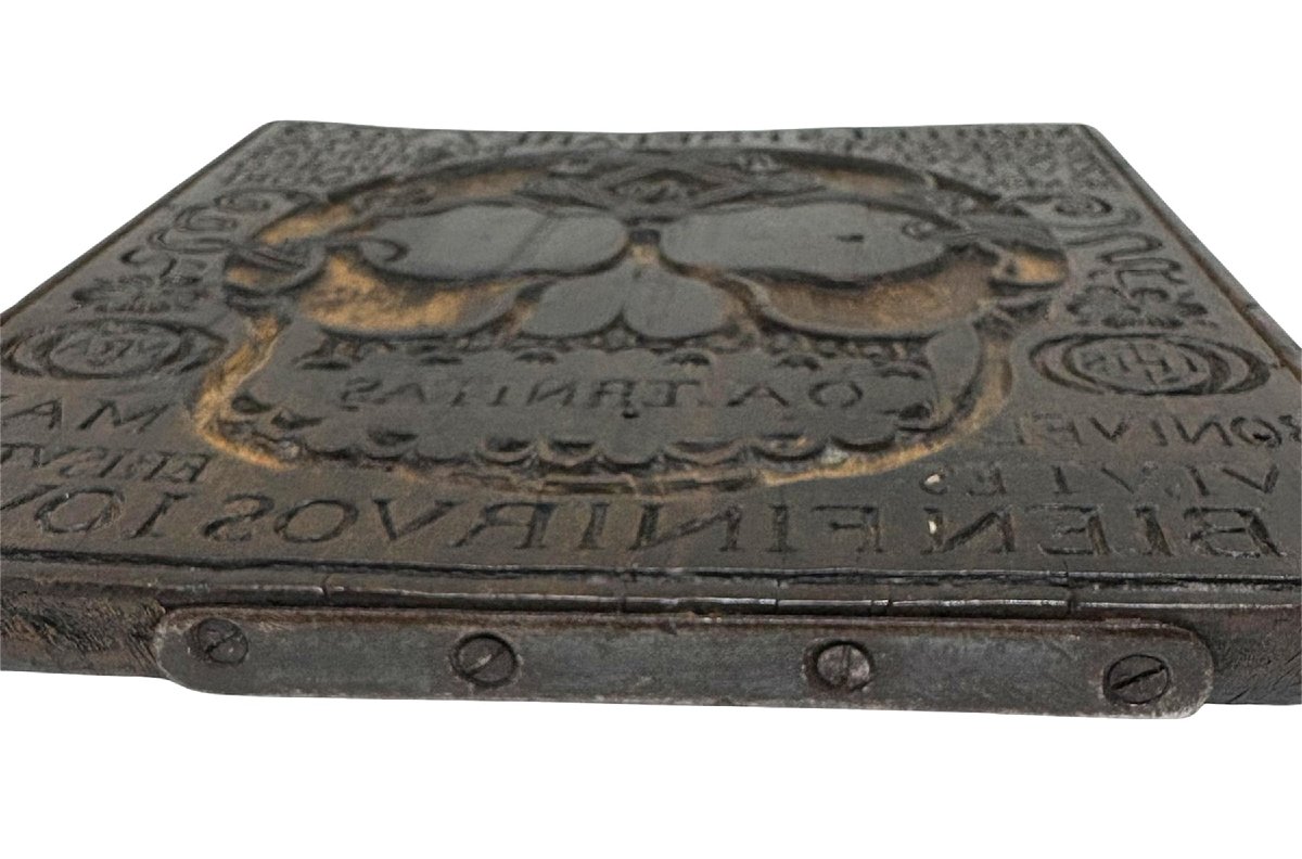 Woodcut Block “memento Mori,” France Or Flanders, Late 17th–18th Century-photo-1