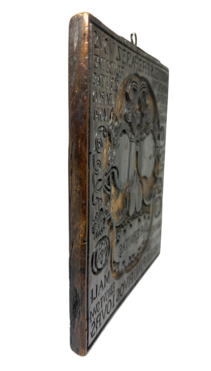 Woodcut Block “memento Mori,” France Or Flanders, Late 17th–18th Century-photo-2