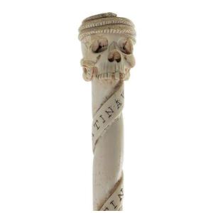 Memento Mori Cane In Ivory, Germany Early 19th Century 