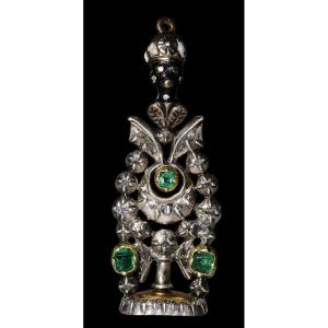 Pendentif-sceau en argent XVIIIème