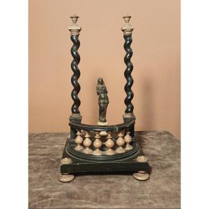 Small Temple-like Structure In Ebonized Wood