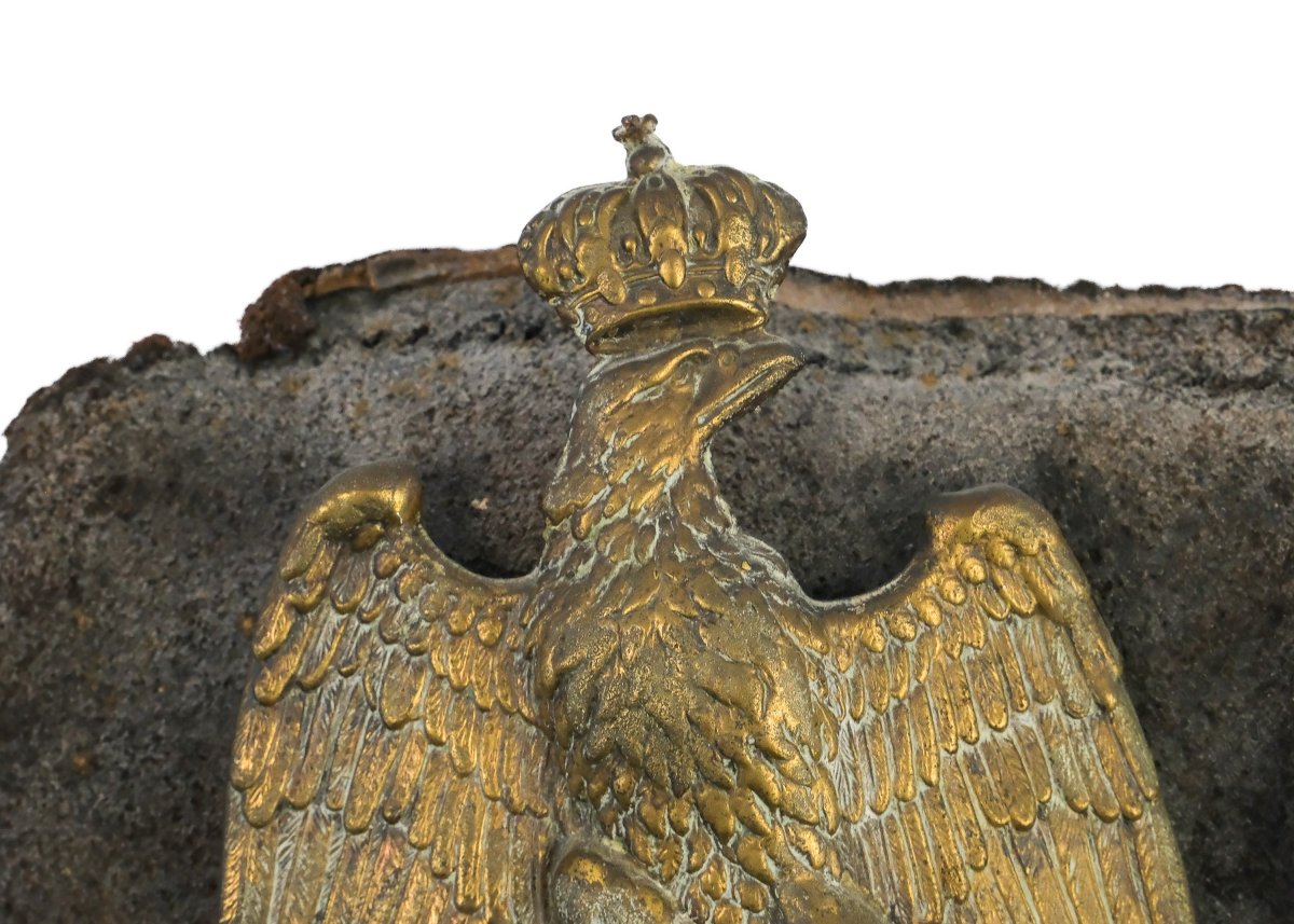 Fragment de shako du 42e régiment d'infanterie de Napoléon-photo-4