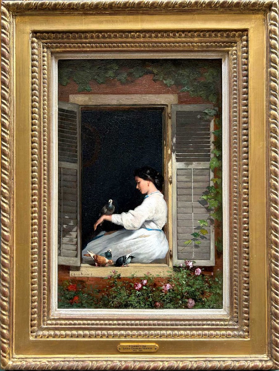 Une journée d'été - Louis-Charles Verwee (1832-1882)-photo-2