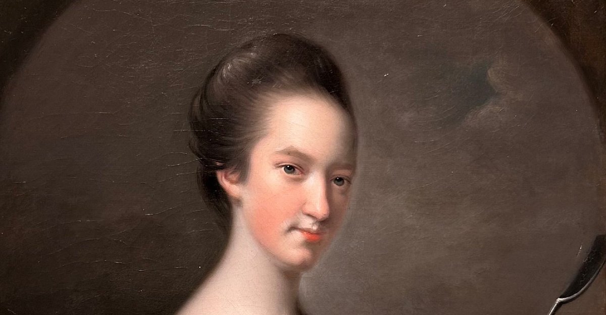 Portrait d'une dame à la houlette – Joseph Wright of Derby (1734-1797)-photo-2