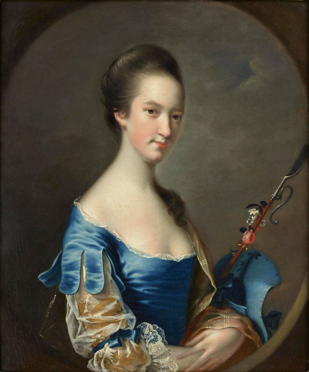 Portrait d'une dame à la houlette – Joseph Wright of Derby (1734-1797)