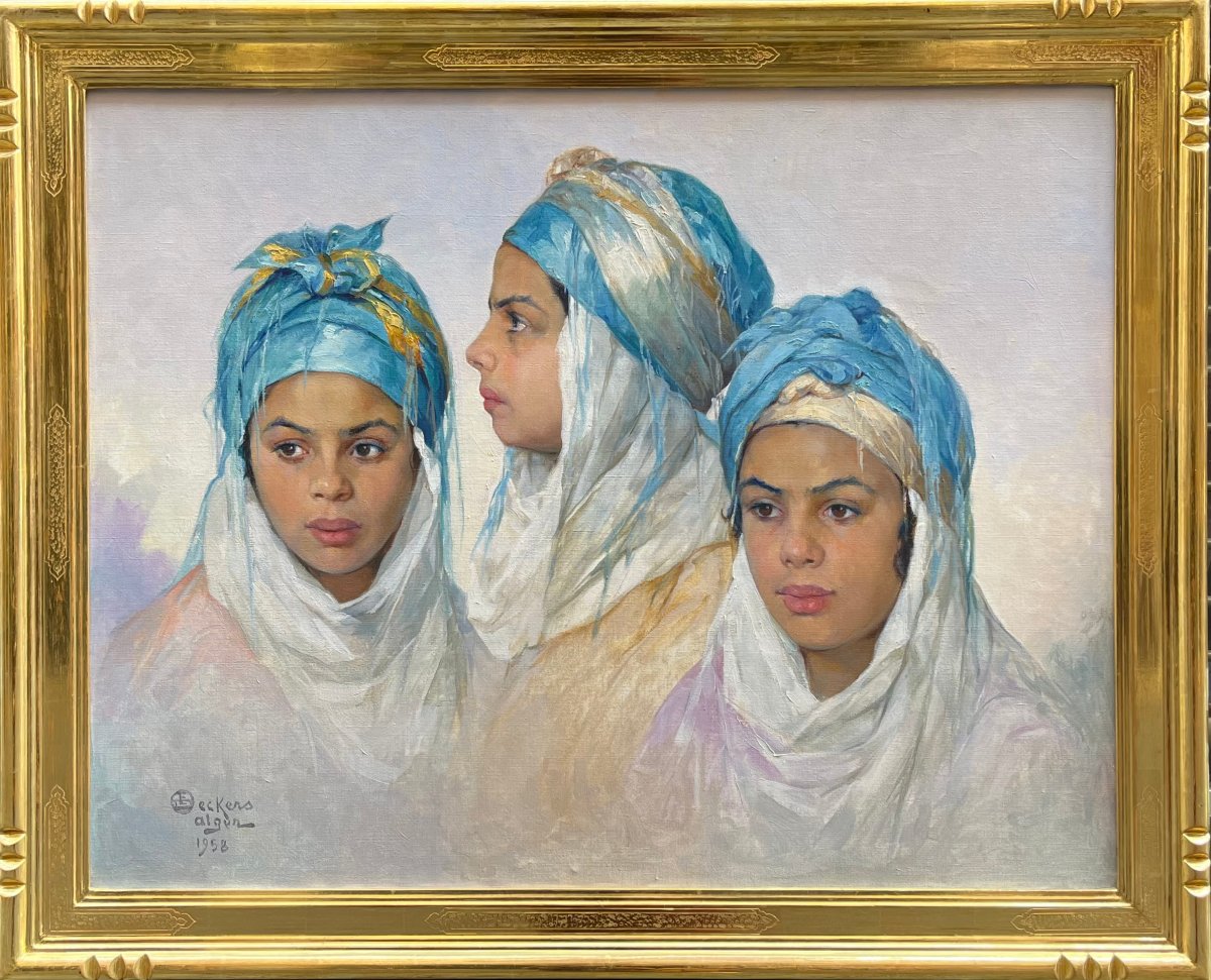 The Blue Headdress - Emile Deckers (1885-1968)-photo-2