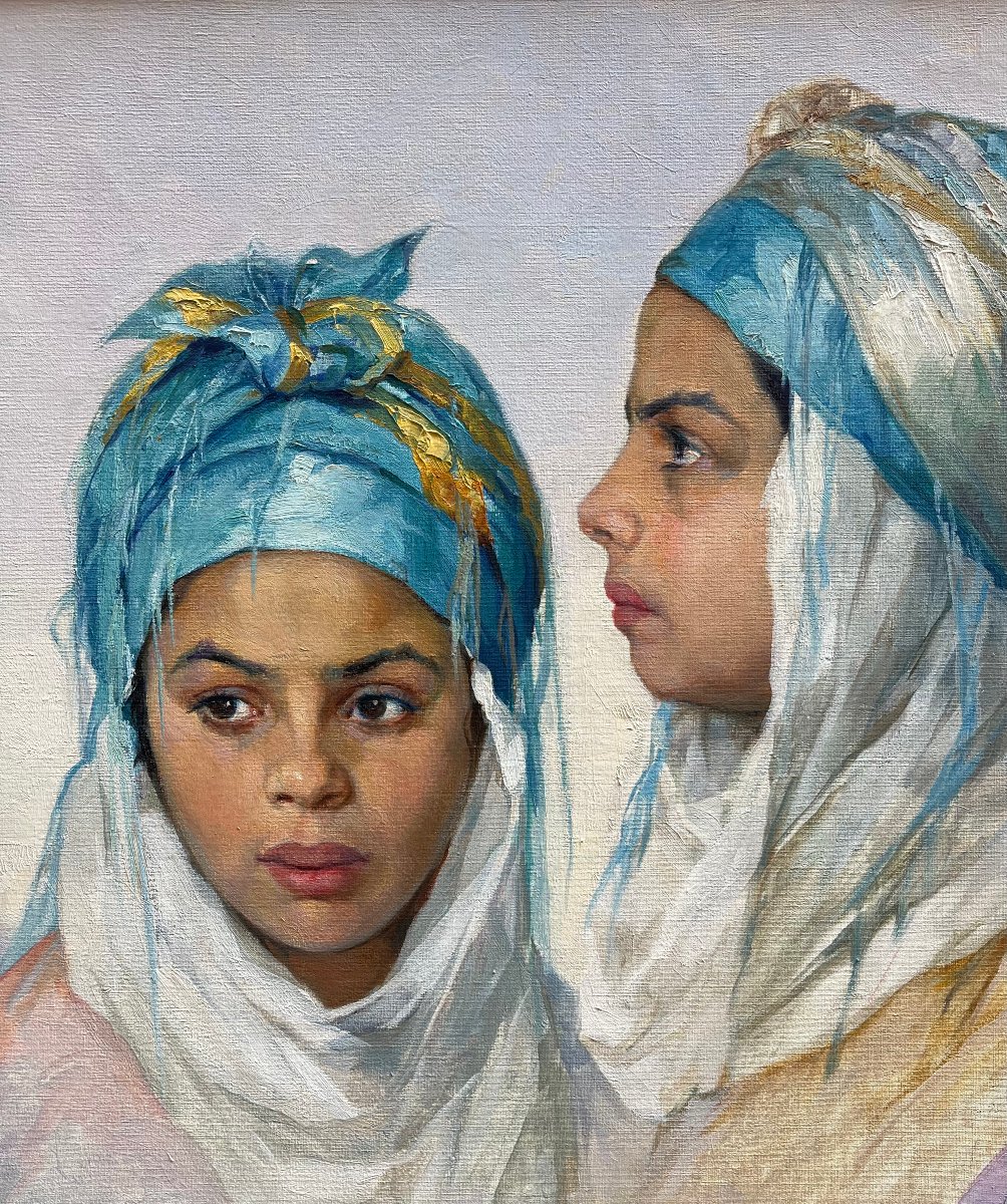 The Blue Headdress - Emile Deckers (1885-1968)-photo-3