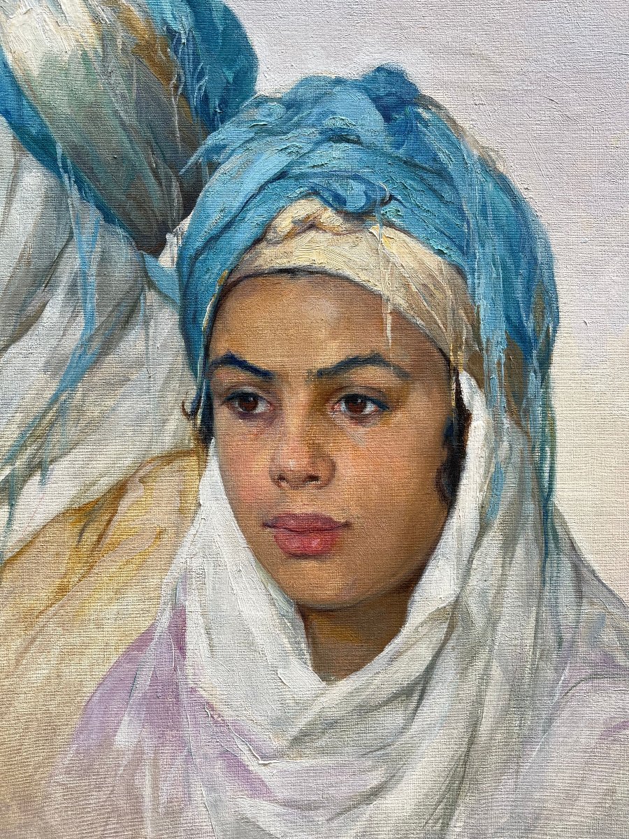 The Blue Headdress - Emile Deckers (1885-1968)-photo-4