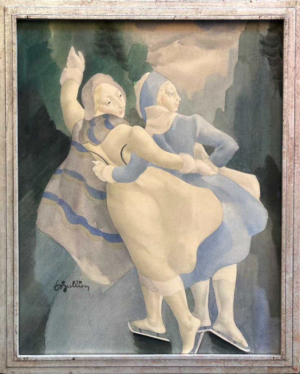 Les Patineurs - Louis-Marie Jullien (1904-1982)