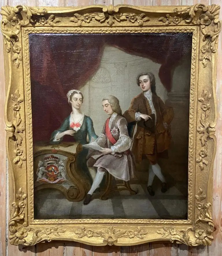 William, 1er vicomte Bateman, et sa famille – Gawen Hamilton (1697-1737)-photo-2