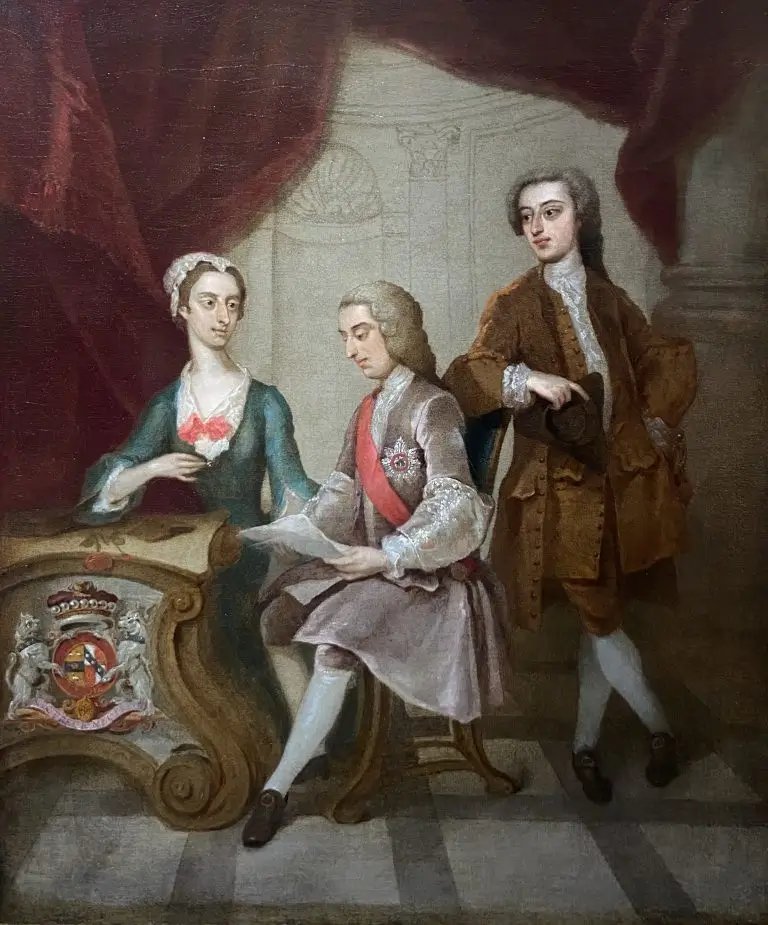 William, 1er vicomte Bateman, et sa famille – Gawen Hamilton (1697-1737)