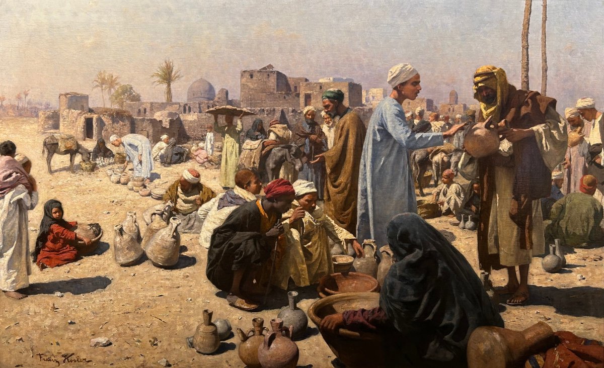 Old Cairo Market - Franz Xaver Kosler (1864–1905)