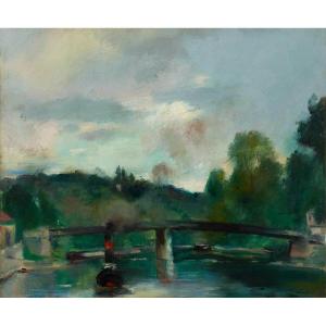 The Footbridge - Henri Ottmann (1877–1927)