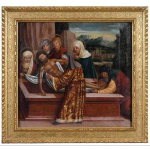 La Mise au tombeau du Christ – Peinture italienne du XVe siècle