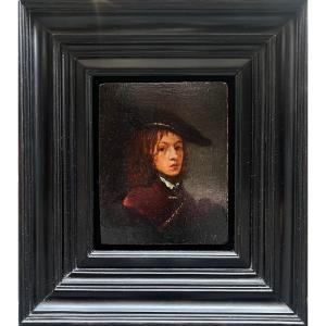 Portrait d'un jeune homme – Élève de Rembrandt