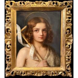 Saint Jean-Baptiste enfant – École italienne du XIXe siècle