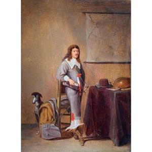 Soldier In An Interior - Pieter Symonsz Potter (1600-1652)