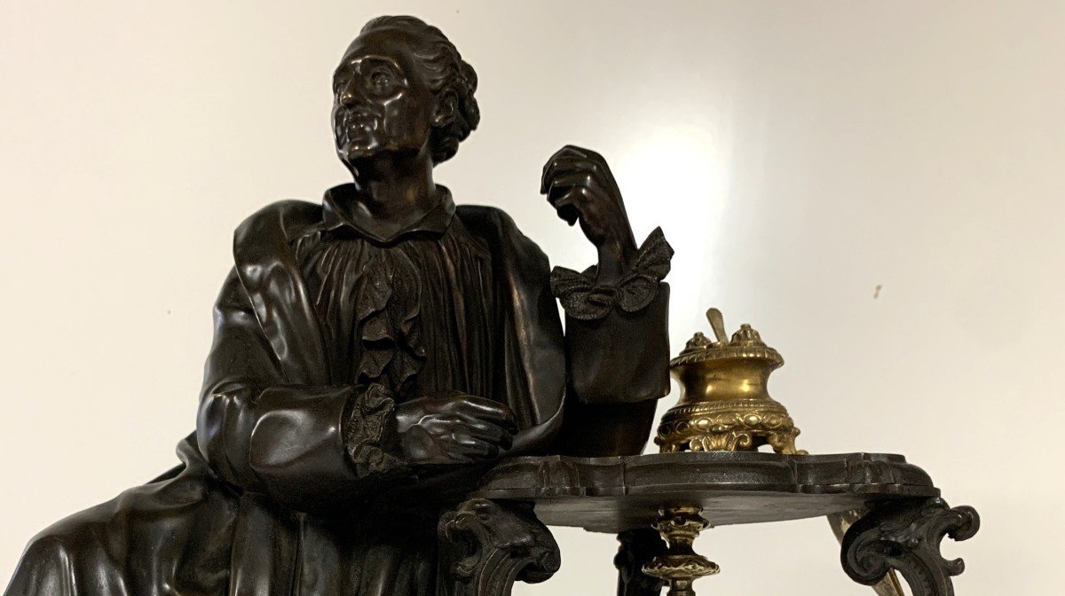 Bronze Pendulum Representative Montesquieu-photo-3