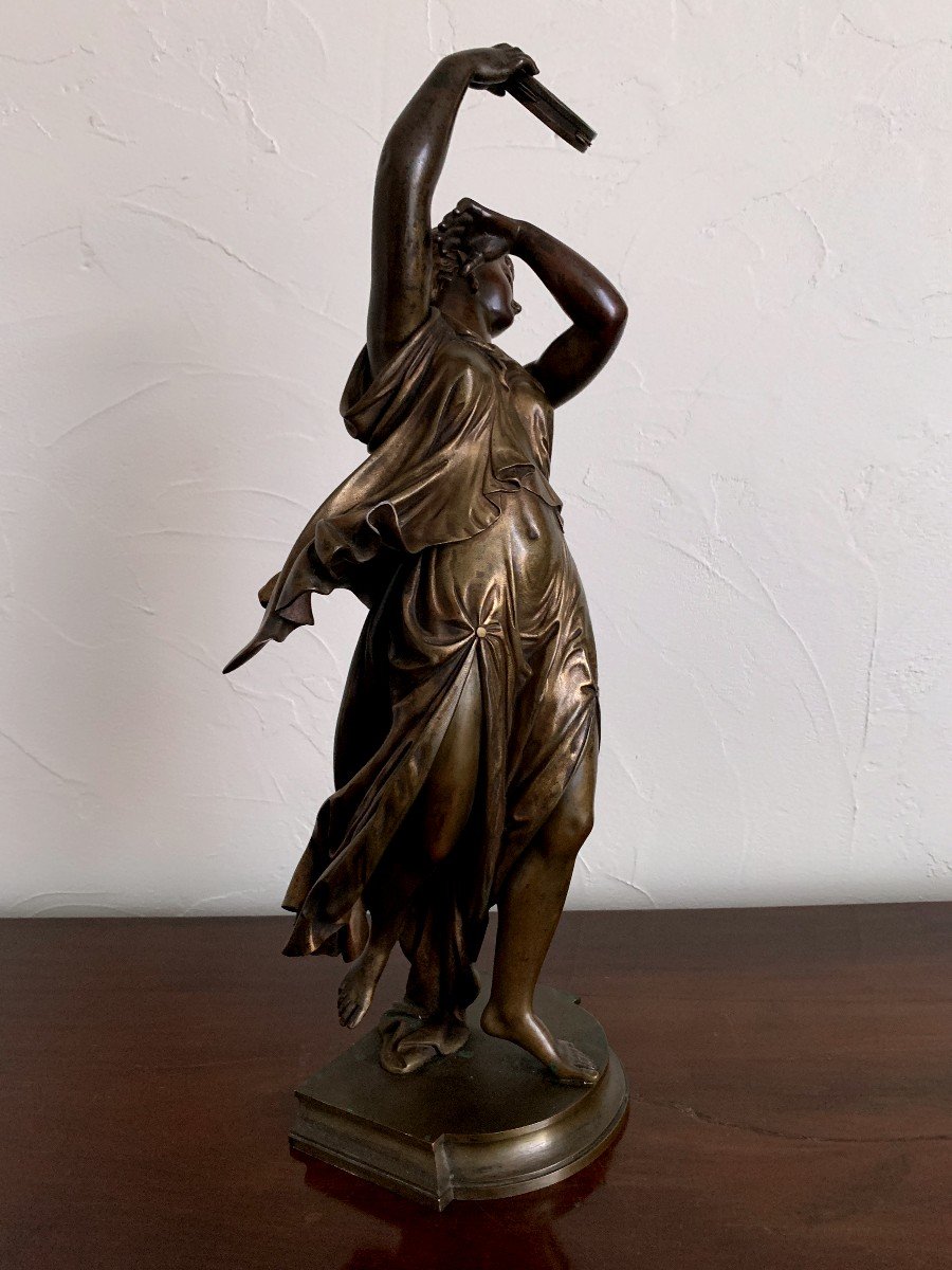 Sculpture En Bronze Esmeralda Dansant De   H.dumaige-photo-2