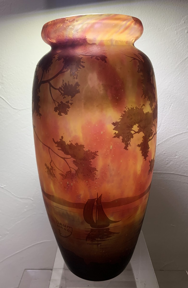 Vase Daum Nancy Décor Lacustre-photo-1