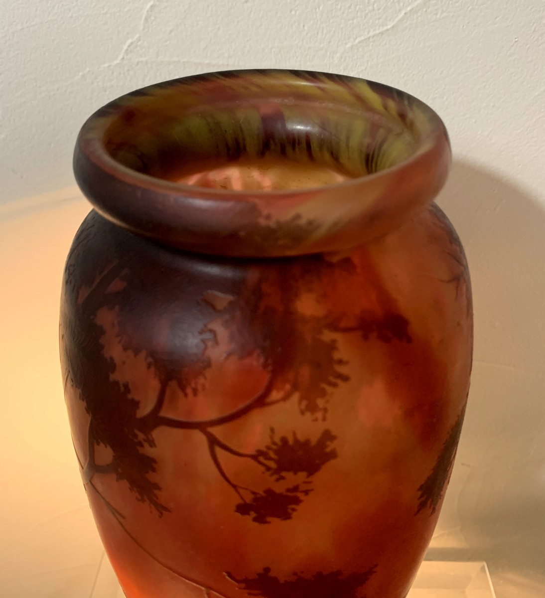 Vase Daum Nancy Décor Lacustre-photo-2